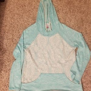 Mint & Lace Lightweight Hoodie